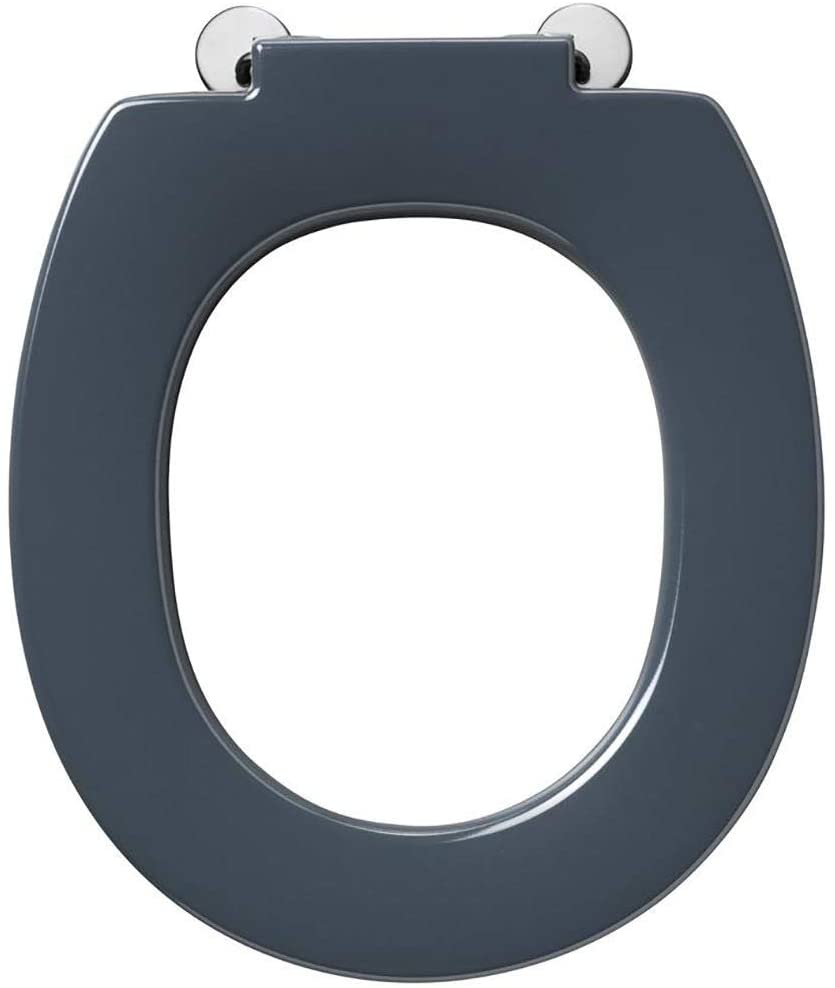 Armitage Shanks S4066RN Contour 21 Charcoal Seat Only with Top Fixing Himges and Retaining Buffers