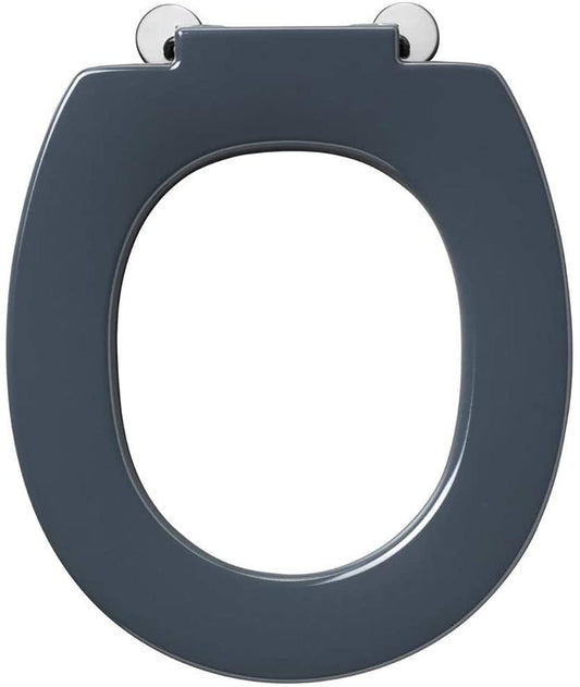 Armitage Shanks S4066RN Contour 21 Charcoal Seat Only with Top Fixing Himges and Retaining Buffers