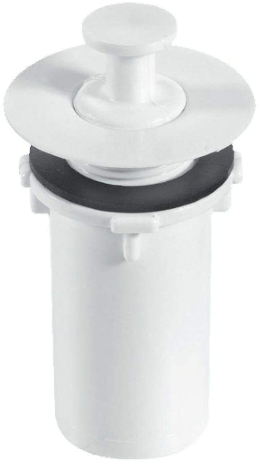 McAlpine å_" Waste for Caravans and Boats White Plastic Flange CTW1