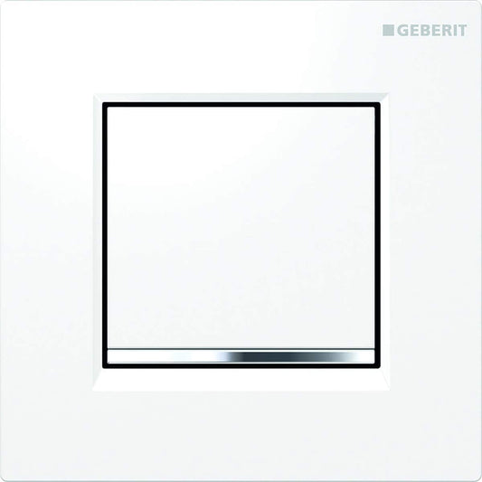 GeberitåʉÛÒåÊDischarge System Geberit Urinal with Download Tyre, Push Button Actuation Series 30: White/Glossy Chrome/White (116.017. KJ. 1)