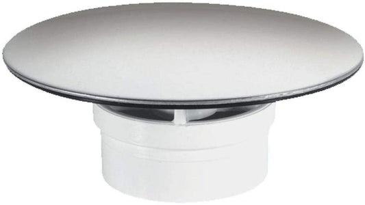 McAlpine 1̴_" Mushroom Flange for Trap 85mm CP Stainless Steel STW85SSM