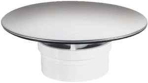 McAlpine 1̴_" Mushroom Flange for Trap 85mm CP Stainless Steel STW85SSM
