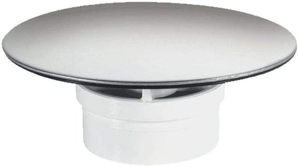 McAlpine 1̴_" Mushroom Flange for Trap 85mm CP Stainless Steel STW85SSM