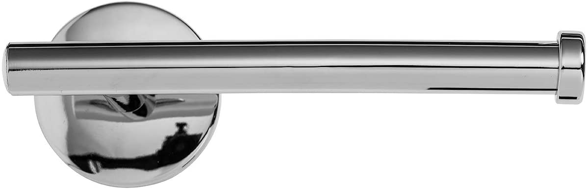 Croydex Hampstead Wall Mounted Toilet Roll Holder with Zinc Alloy Construction, Chrome