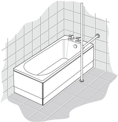 Armitage Shanks S6481RN Charcoal Contour 21 400 mm Grab Rail for Back