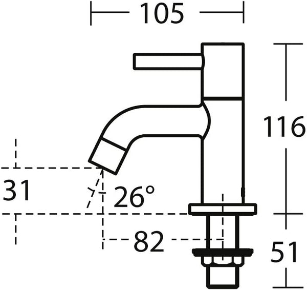 Ideal Standard BC184AA Ceraline Basin Pillar taps, Chrome