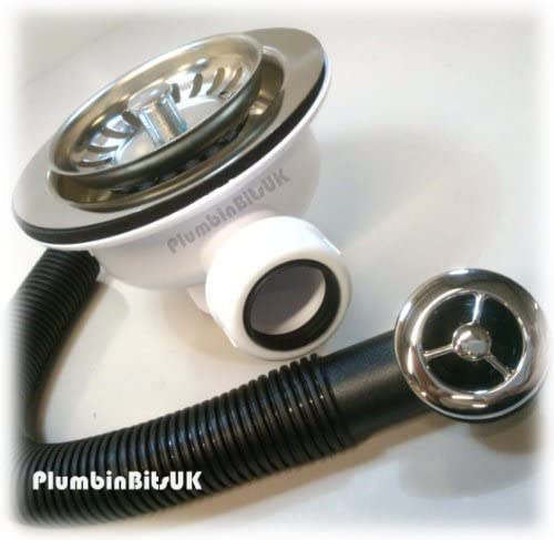 McAlpine BWSTOFSS 1í«_" Basket Strainer Waste and Overflow, Chrome
