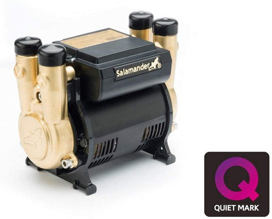 Salamander CTFORCE 20PT 2.0 Bar Brass Twin Impeller Shower Pump + Hoses