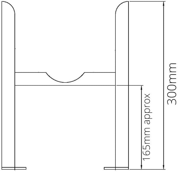 Reina Colona White Column Radiator Feet - 4 Column