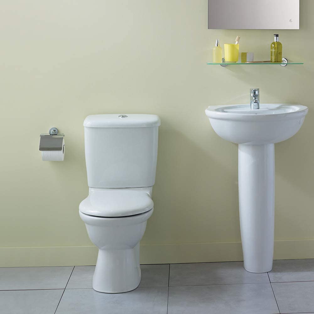 Ideal Standard E759401 Alto Slow Close seat Toilet, White, 46.6 x 38.6 x 5 Centimeters