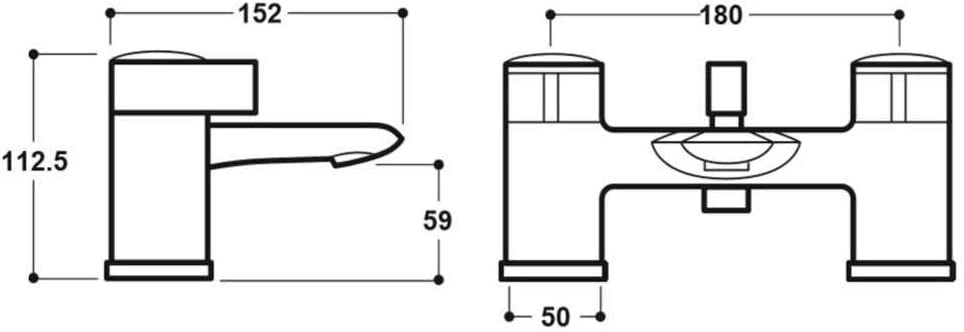 Synergy Tec Studio L Bath Shower Mixer SY-L04-N