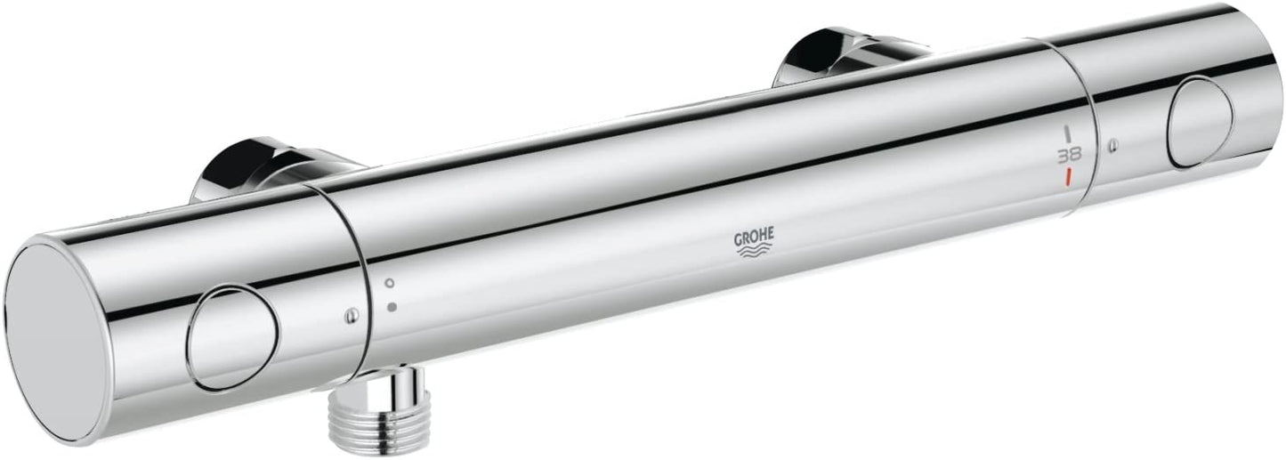 GROHE 34268002 Grohtherm 1000 Cosmopolitan M Shower Thermostat, Pipe Unions Not Included