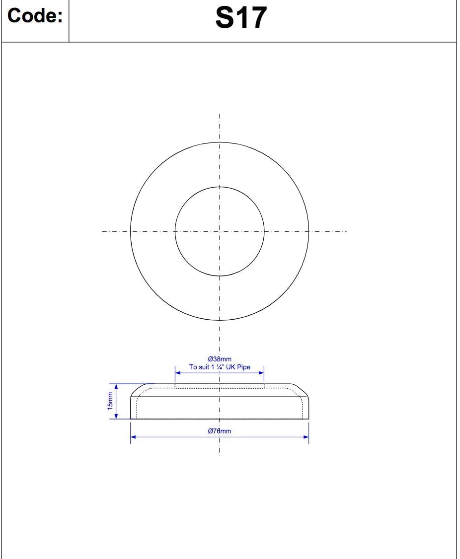 McAlpine 1̴_" Flange for HDPE Pipe S17