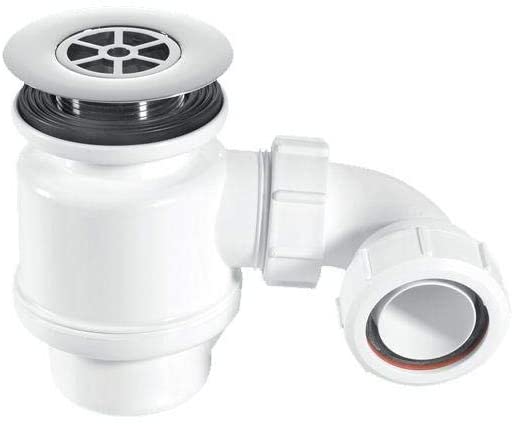 McAlpine 1̴_" 50mm Seal Resealing Shower Trap - 85mm CP Brass STW8-RB
