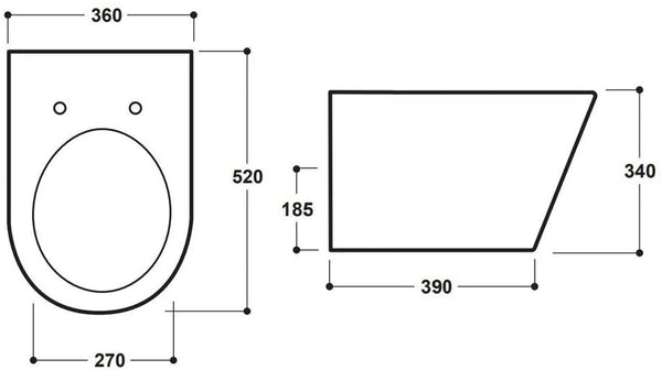Synergy Marbella Wall Hung Pan
