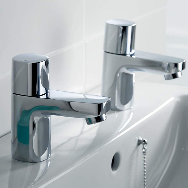Ideal Standard B0728AA Tempo Pillar Taps, Chrome