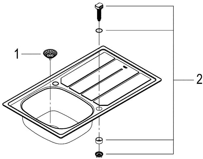 GROHE 31552SD0 | K200 Sink 1.0 | Stainless Steel