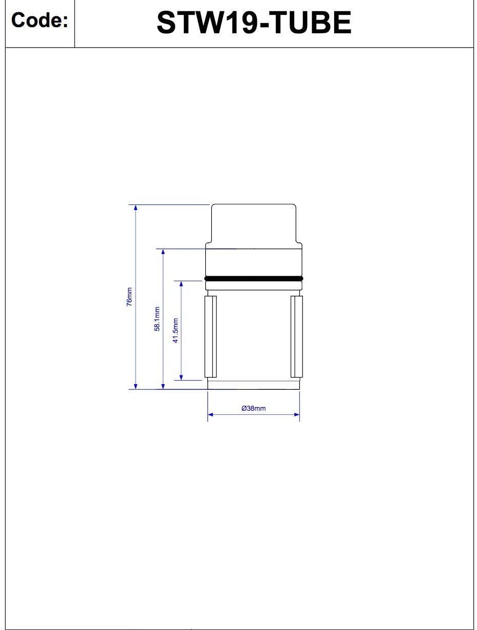 McAlpine 1½" 19mm Dip Tube for Shower Traps STW19-TUBE