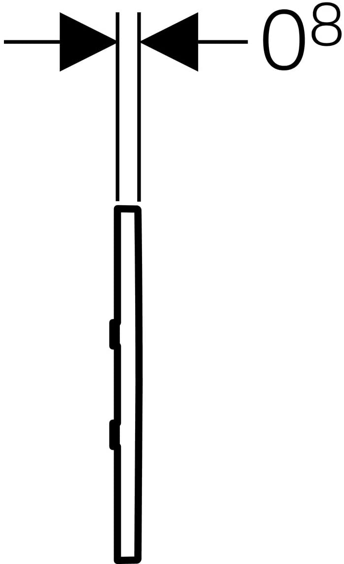 Geberit 116037KN1åÊUrinal Flushing Tap with Electronic Release, Battery Powered, Type 30, 116.037. KN. 1åÊ4025416521303åÊCover Plate