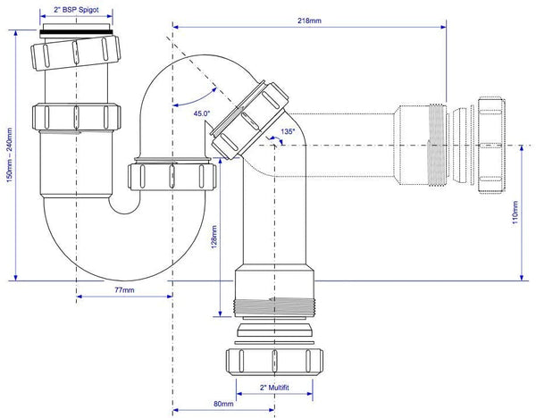McAlpine Tubular Swivel All One Trap MCALPINE-ZP10