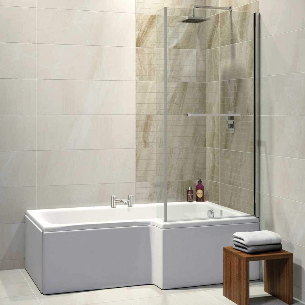 Synergy Elite L Shape 1675mm Right Hand Standard Shower Bath