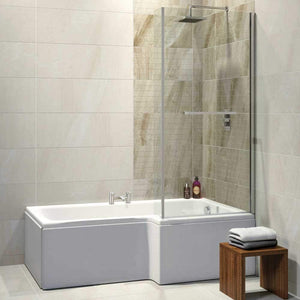 Synergy Elite L Shape 1675mm Right Hand Standard Shower Bath
