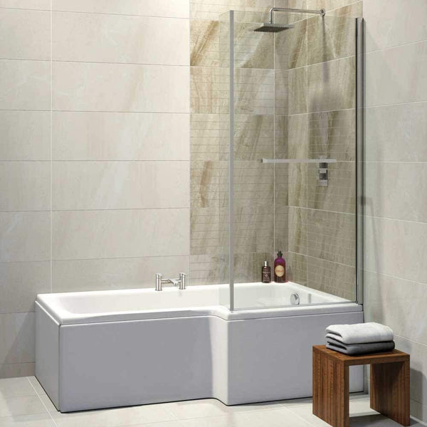 Synergy Elite L Shape 1675mm Right Hand Standard Shower Bath