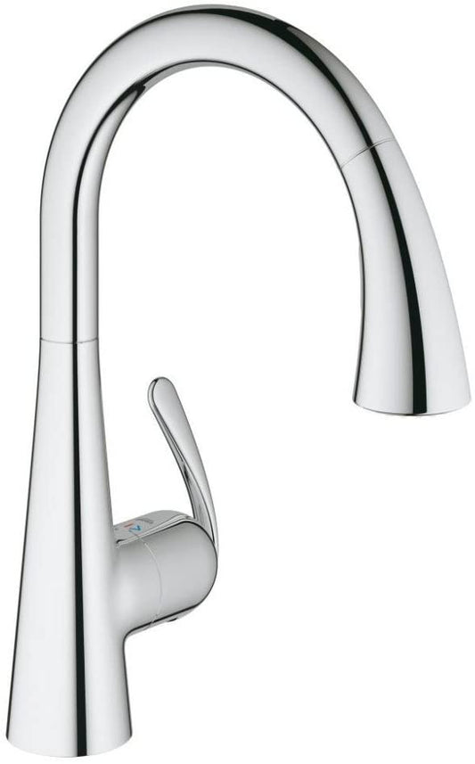 GROHE 32294001 | Zedra Kitchen Tap | Pull-Out Comfort Spray | Chrome