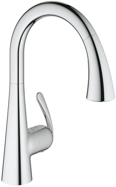 GROHE 32294001 | Zedra Kitchen Tap | Pull-Out Comfort Spray | Chrome