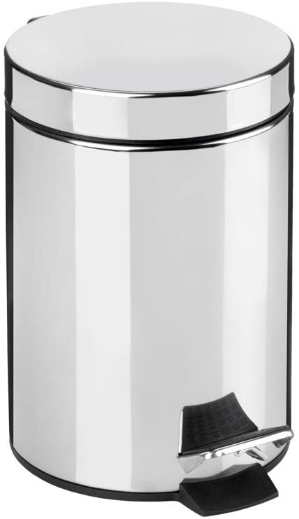 Croydex 5 Litre Chrome Bin with Soft Close AJ657341