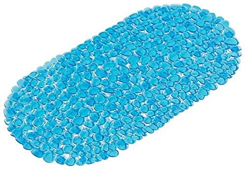 Croydex Pebbles PVC Bath Mat 700 x 350mm Blue AG300024