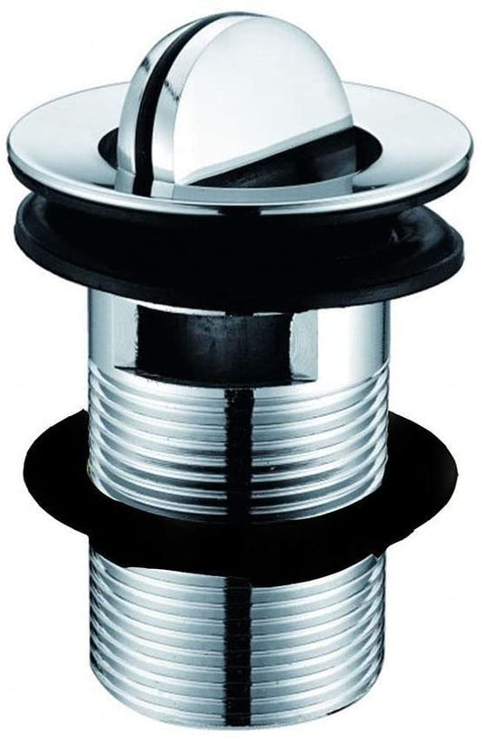 Chrome Slotted Basin Sink Waste with Flip Top Swivel Plug WST4013 Bathroom
