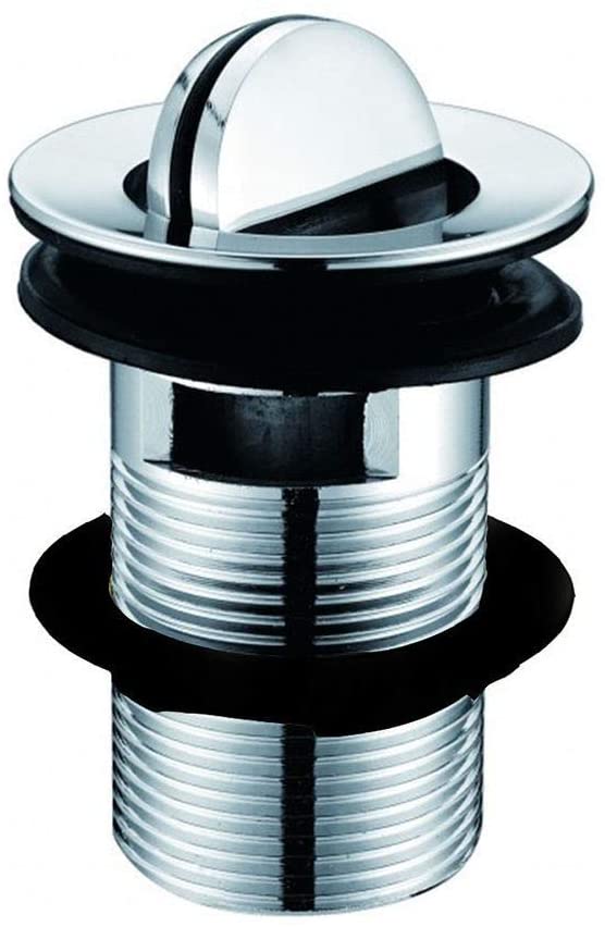 Chrome Slotted Basin Sink Waste with Flip Top Swivel Plug WST4013 Bathroom