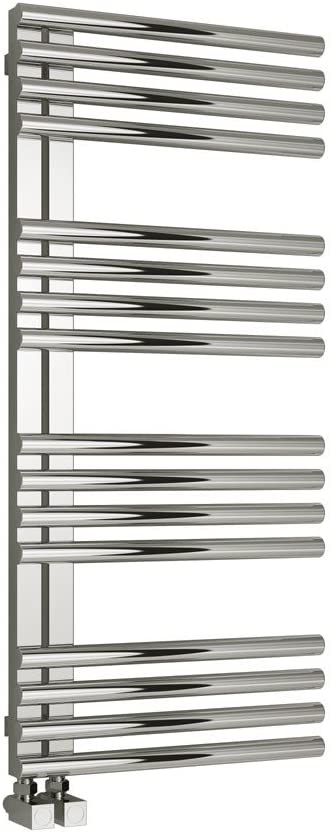 Reina Adora Polished Stainless Steel Designer Radiator | 800 x 500 | RNS-ADR5080