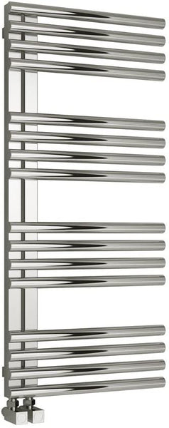 Reina Adora Polished Stainless Steel Designer Radiator | 800 x 500 | RNS-ADR5080