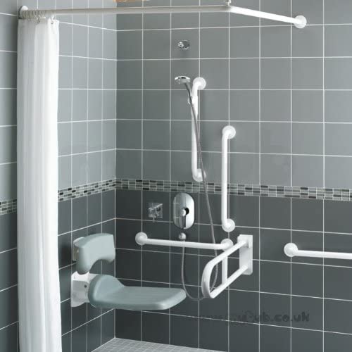 Armitage Shanks S6960LI Blue Contour 21 Shower Room Pack, Shower Seat,