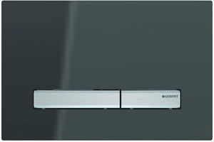 Geberit Sigma 50 115788SD2 Actuator Plate for 2 Flushes, Front Operation, Mirrored Smoke Glass