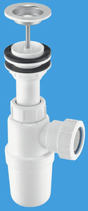 McAlpine Adjustable Inlet Basin Trap with Centre Pin Waste with 40mm Mutlifit Outlet AA10W