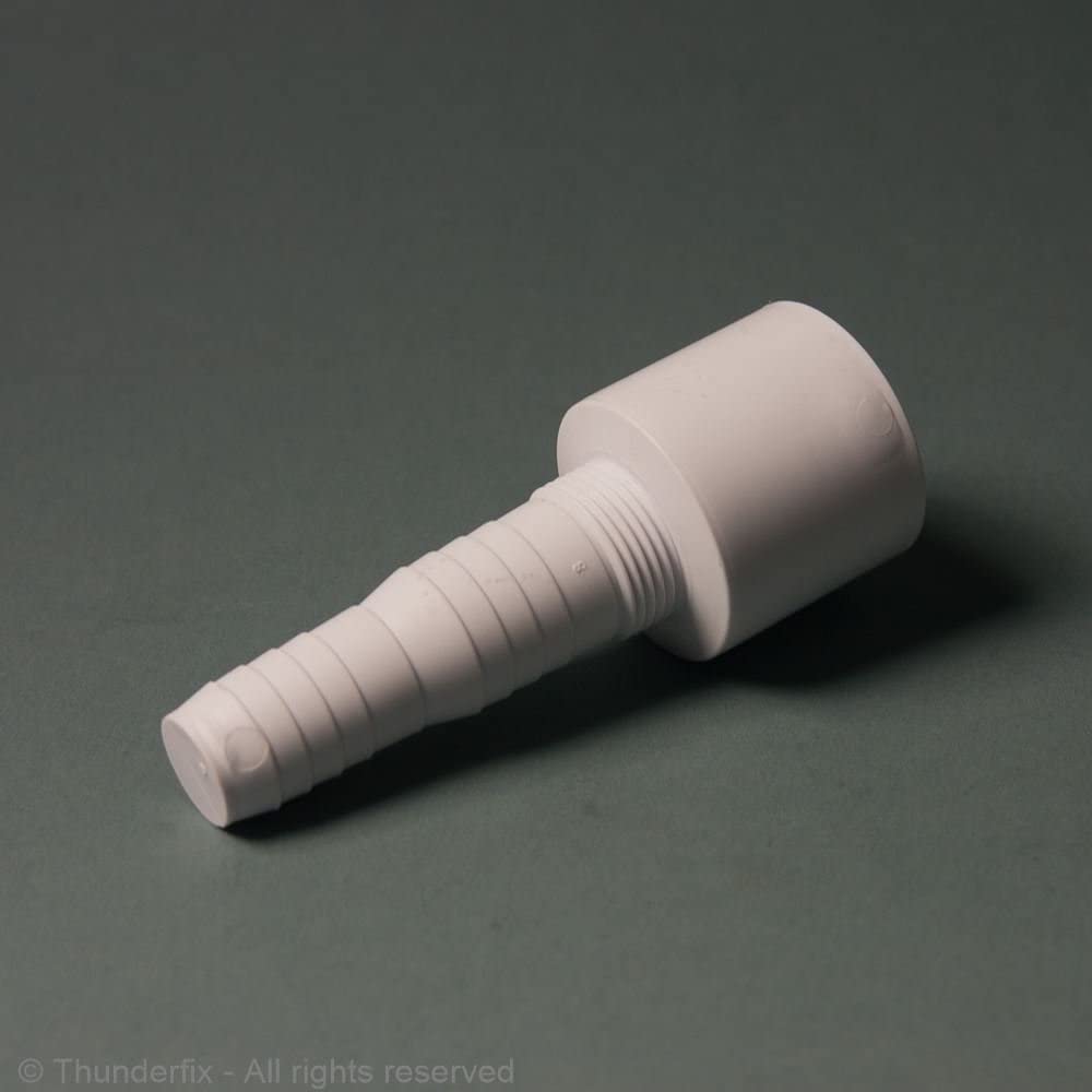 McAlpine WMF3 Straight Nozzle Washing Machine Hose Connector 44mm