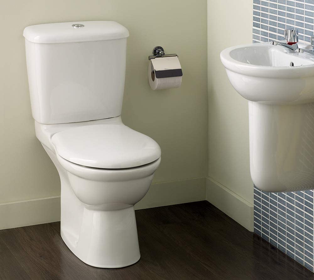 Ideal Standard E759001 White Alto Toilet Seat and Cover, Toilet