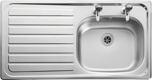 Leisure LE95L Steel Lexin 950 x 508 mm 1 Bowl Kitchen Sink TAP IS NOT INCLUDED THIS IS FOR THE SINK ONLY