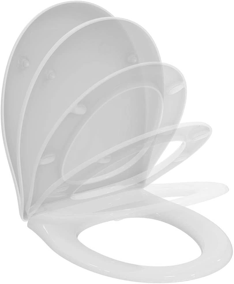 Ideal Standard E759401 Alto Slow Close seat Toilet, White, 46.6 x 38.6 x 5 Centimeters