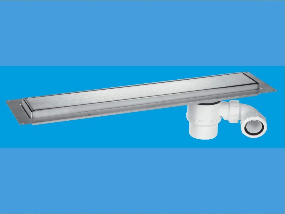 McAlpine Brushed 900mm Channel Drain CD900-B