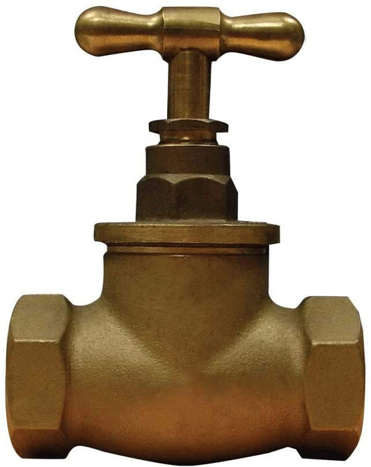 ARLEY 121-15 1/2in Matt Brass Female x Female Stopcock