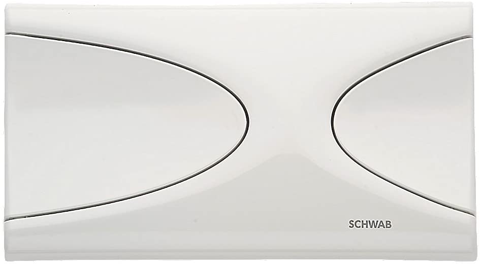 Fluidmaster Schwab Targa 227605 Dual-Flush Flushing Plate White