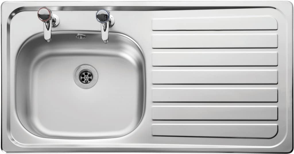 Leisure 873900 LN95 Flush-Mount Kitchen Sink, Stainless Steel