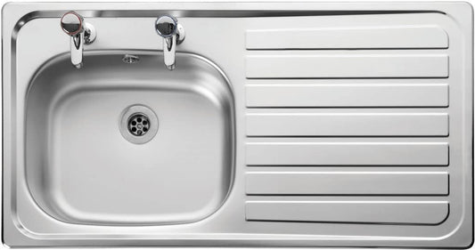 Leisure 873900 LN95 Flush-Mount Kitchen Sink, Stainless Steel