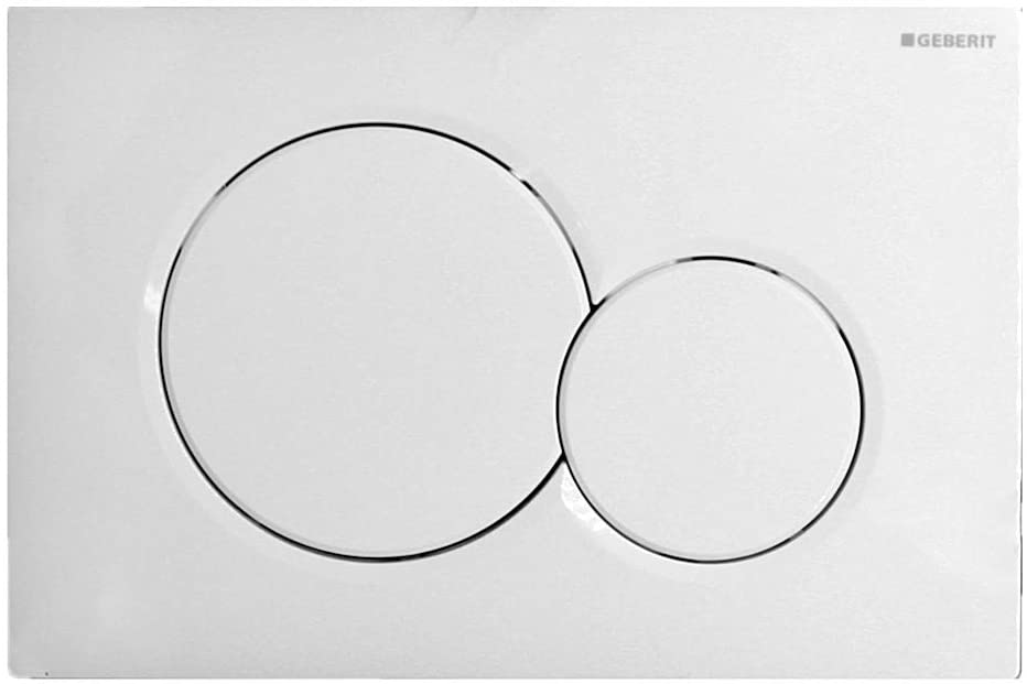 Sigma01 Alpine White Waterí«ÌÎ_Savingí«ÌÎ_Actuator Plate 115.770.11.5 Compatible with Geberit Concealed Tank UP300/UP320/UP720