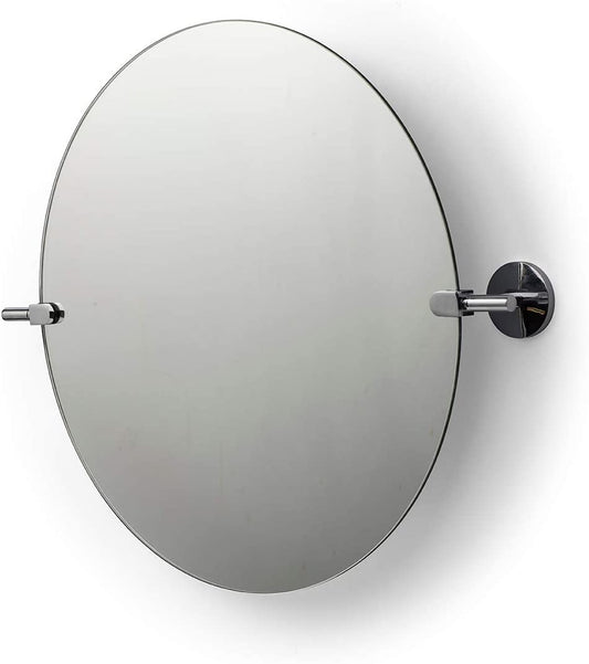 Croydex Hampstead Wall Mounted Mirror with Zinc Alloy Construction, Chrome