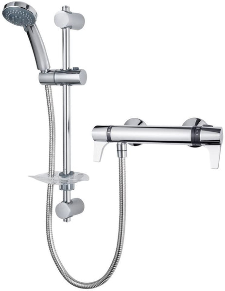 Triton Exe Lever Thermostatic Bar Shower Mixer Kit UNEXTHBMINC